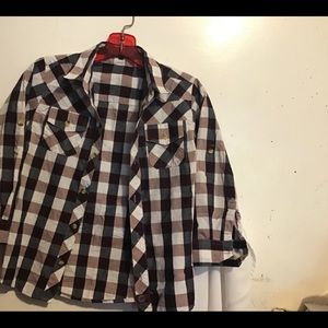 ⭐️⭐️FADED GEAR Boys Plaid Dress Shirt🌟🌟